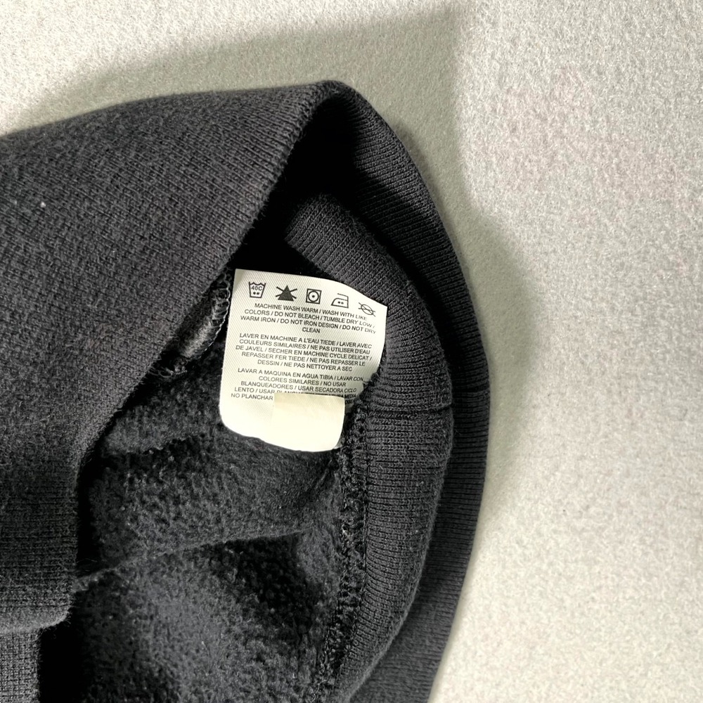 Nike The Athletic Dept Hoodie Mens Large Black Swoosh Logo Fleece Raglan Sleeve - Picture 5 of 7